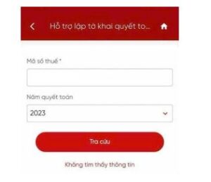 quyết toán thuế TNCN trên ứng dụng eTax Mobile