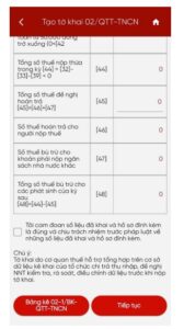 quyết toán thuế TNCN trên ứng dụng eTax Mobile